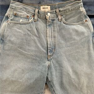 Agolde women’s  Faded Blue Relaxed Jeans